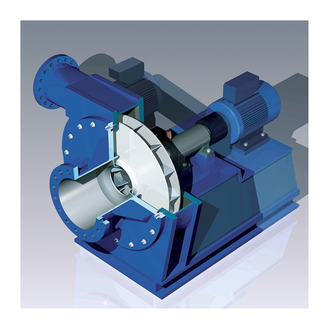 3D-CAD-Rendering einer Sondermaschine von Machine Creators